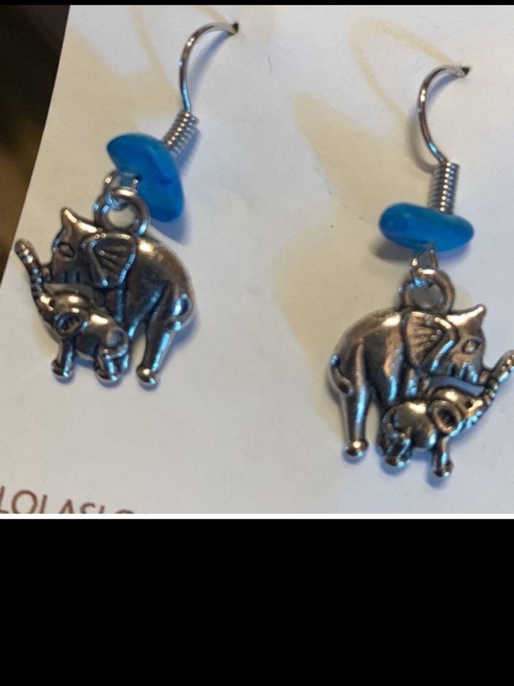 Mama and Baby Elephant Earrings New Mom